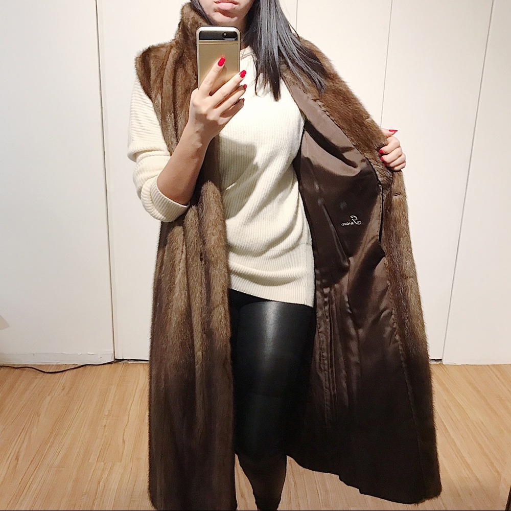 STUNNING vintage long fur vest.